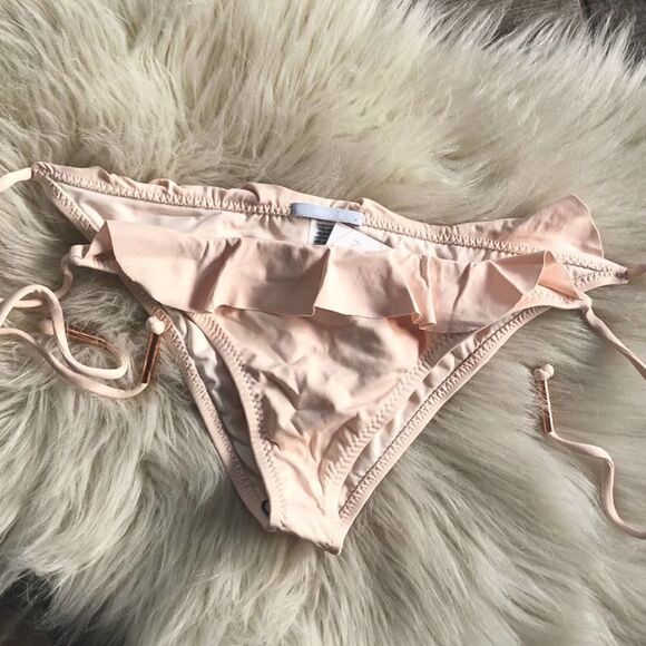 Eberjey Solid Willow Bikini Bottom in Shell - Picture 5 of 9